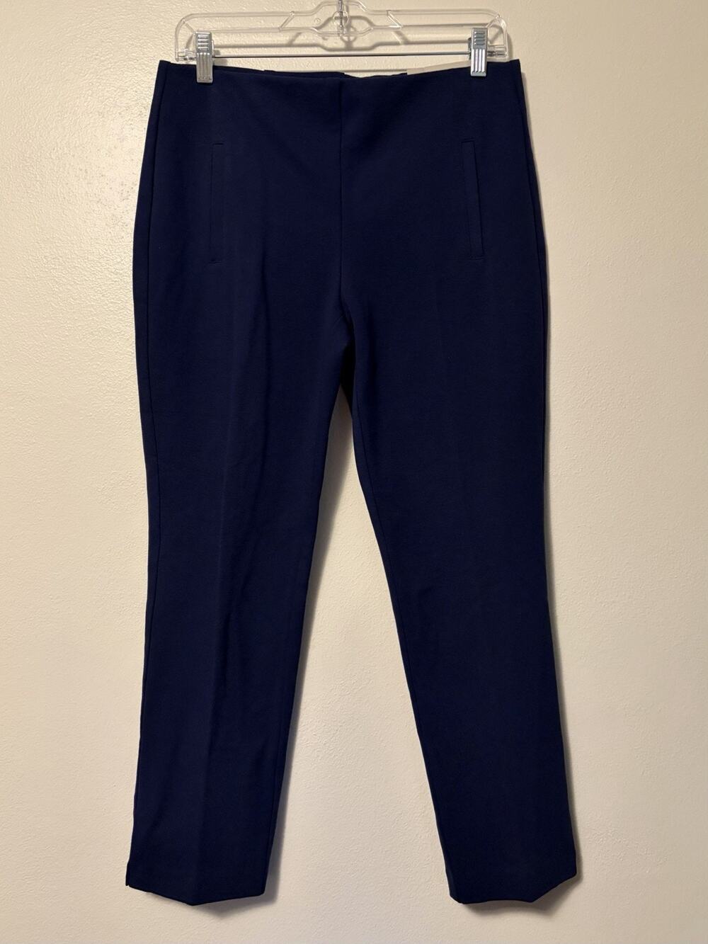 Chico's So Slimming Pants Size 6 Petite (0.5p) Juliet Ankle Graphite Navy New